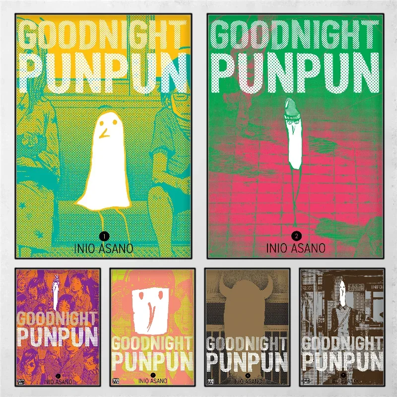 1pc Bilibili Goodnight Punpun Anime Poster Self-adhesive Art Waterproof Paper Sticker Coffee House Bar Room Wall Decor