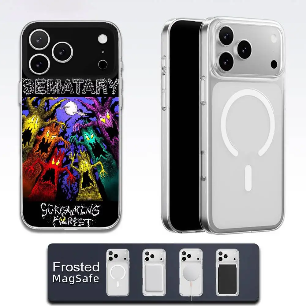 S-Sematary SCREAMING FOREST RB3 Phone Case For iPhone 17,16,15,14,13,12,11,Pro,Max,Plus,E,Air,Mini Magsafe Frosted Transparent