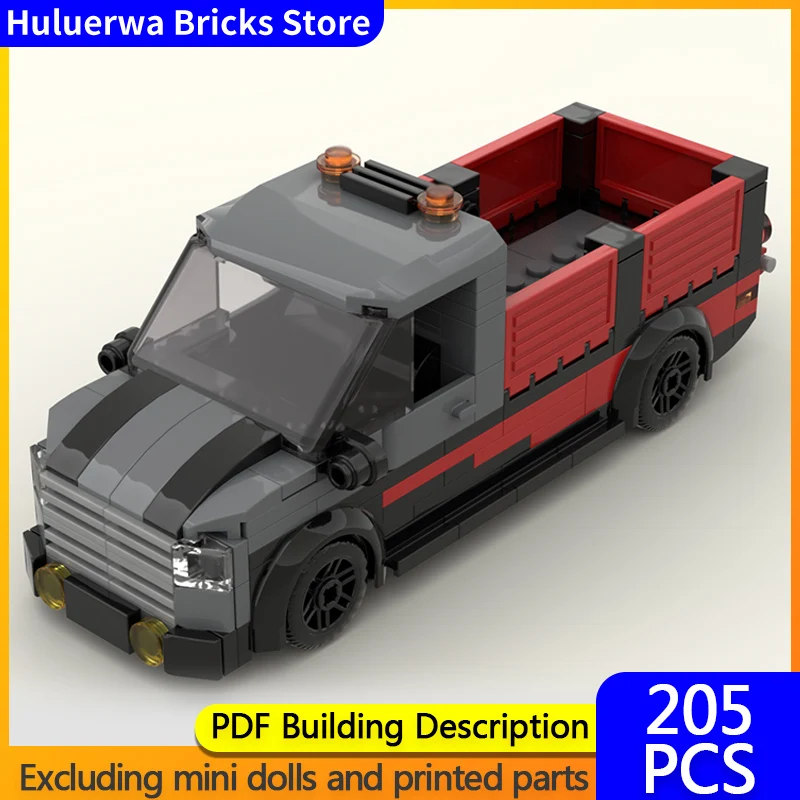 

Модель скоростного гоночного автомобиля MOC, строительные кирпичи, маленький грузовой грузовик, модульная технология, детские праздничные подарки, сборные игрушки, костюм