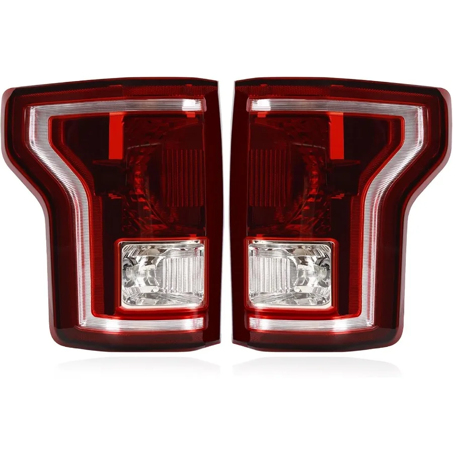 

Tail lights assembly compatible with 2015 2016 2017 F150 F150 smoke lens rear light taillights replacement for OE ideal for enh