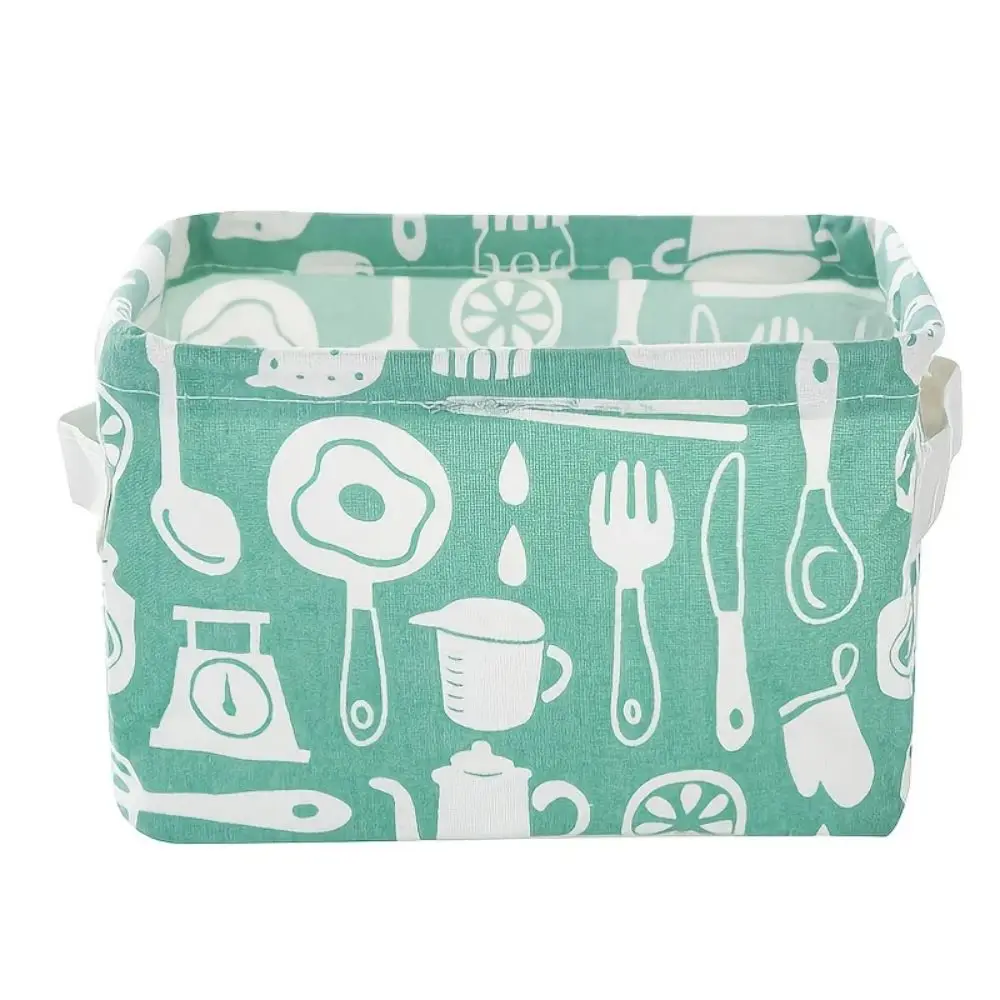 1pc Baumwolle Leinen Stoff Wasserdichte Desktop Kleinigkeiten Korb Lagerung Box Kosmetik Spielzeug Organizer Unterwäsche Socken Kleidung Storagebag – Detail 10