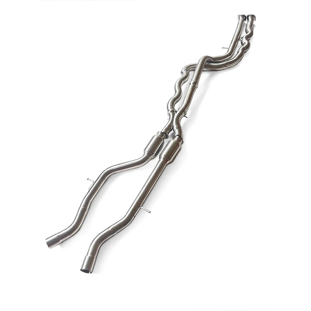 

Exhaust For BMW M3 M4 F80 F82 F83 S55 3.0T 2014-2019 stainless steel exhaust system equal length middle pipe With resonator