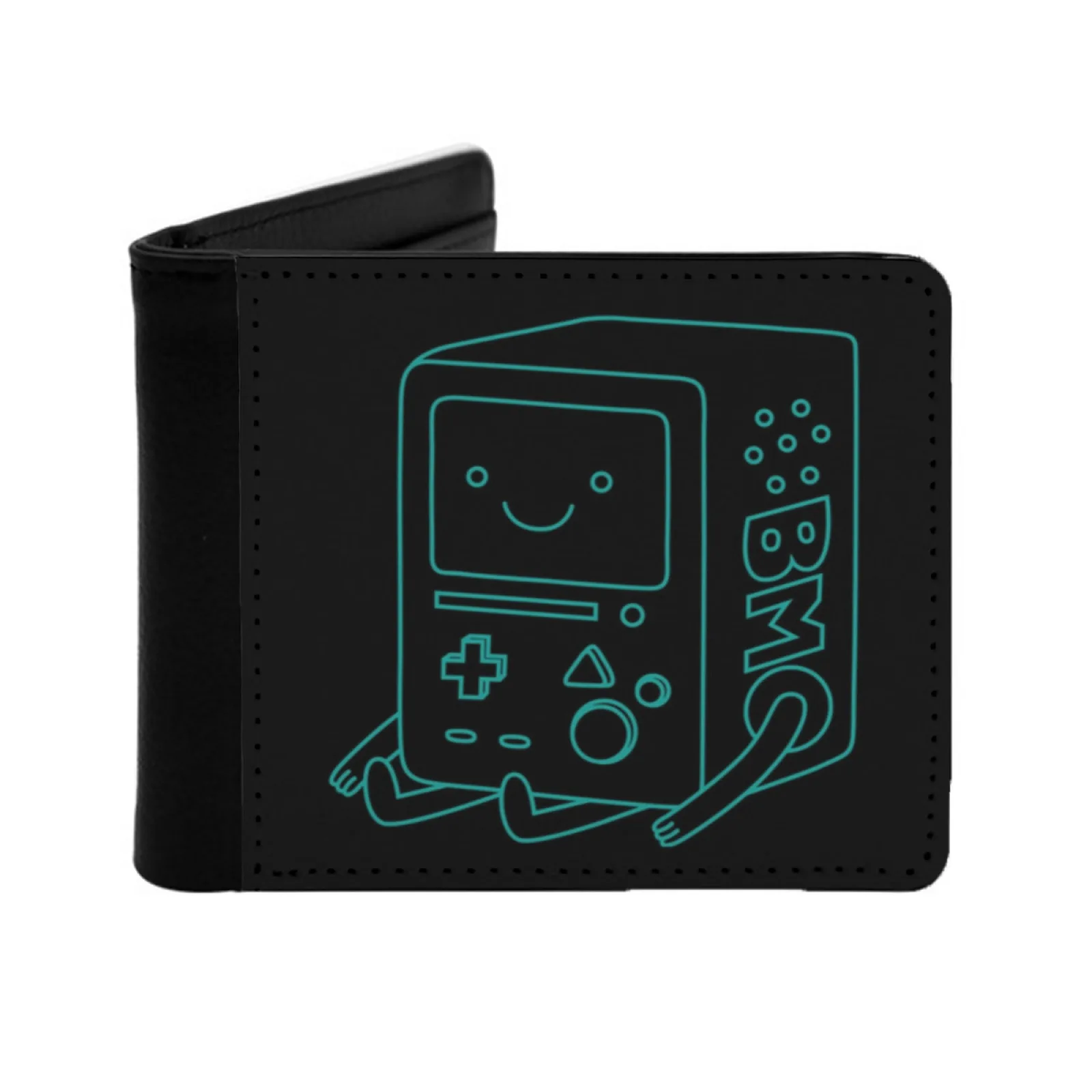 

Bmo Personalized Wallet For Men And Women Pu Leather Short Pocket Purse Bmo Gamer Game Game Life Cute Cartoon Cartoon Take A