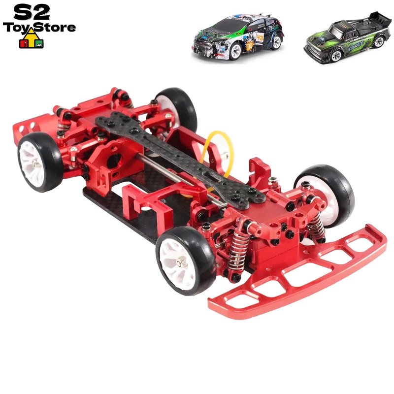 

WeiLi Metal Upgrade Frame Kit 1/28 Scale RC Car Chassis For WLtoys 284131 K969 K979 K989 K999 Upgrade Parts