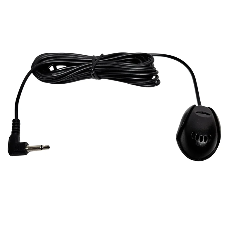 Mini Car Microphone Fits 3.5mm & 2.5mm Wired Microphone for Car Stereo Audio Hands-Free Mic for DVD Radio Player Paste Type Mini