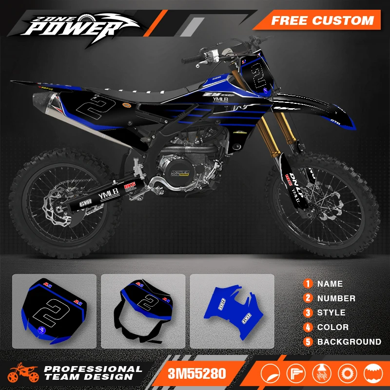

Комплекты графических наклеек для мотоциклов Powerzone для Yamaha WR450F 2019-2022 WR250F 2020-2023 YZ250F 2019-2023 YZ450F 2018-2022