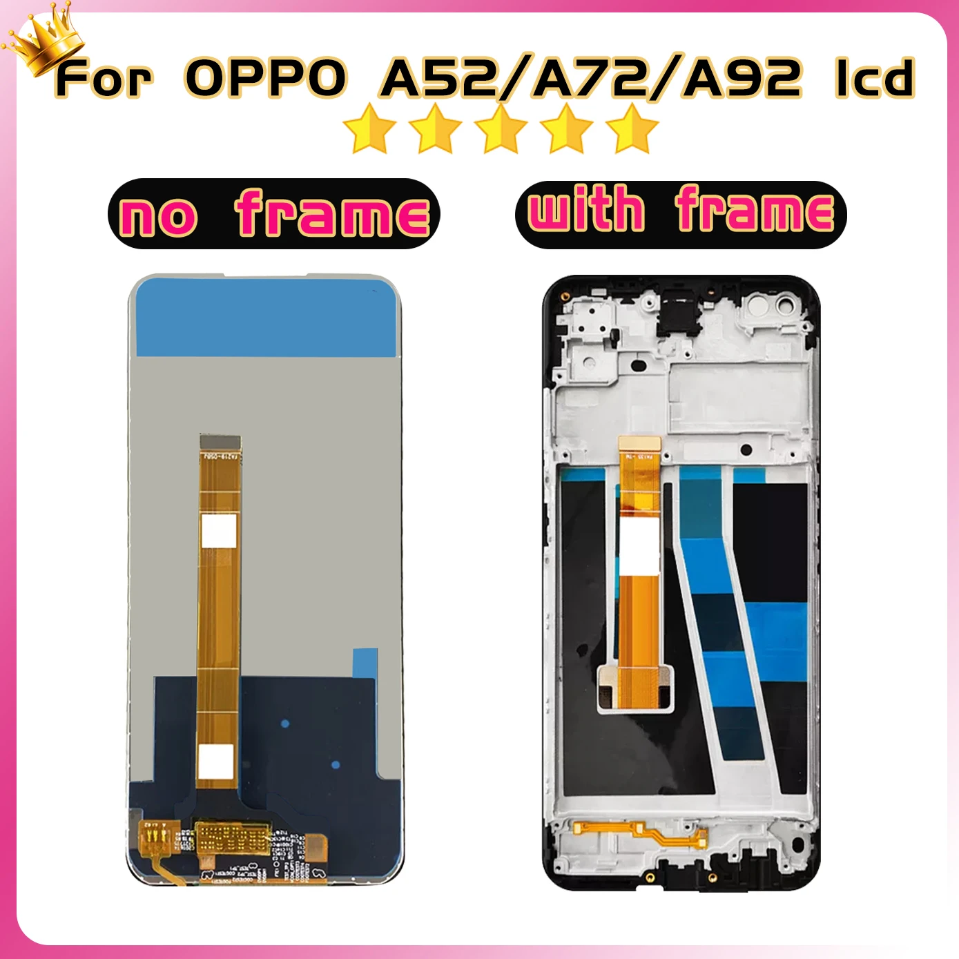 6.5\'\' LCD For Oppo A72 A92 A52 CPH2069 CPH2067 LCD Display Touch Screen for OPPO A72 LCD Digitizer Assembly Replacement