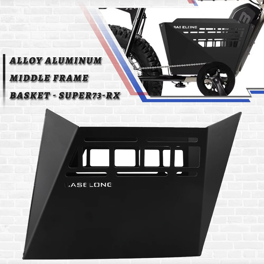 

For SUPER73-S2 X Indian For Super73 S2 Basket Center Panel Aluminum Luggage Cargo Storage Basket Electric Motorcycle Accessories