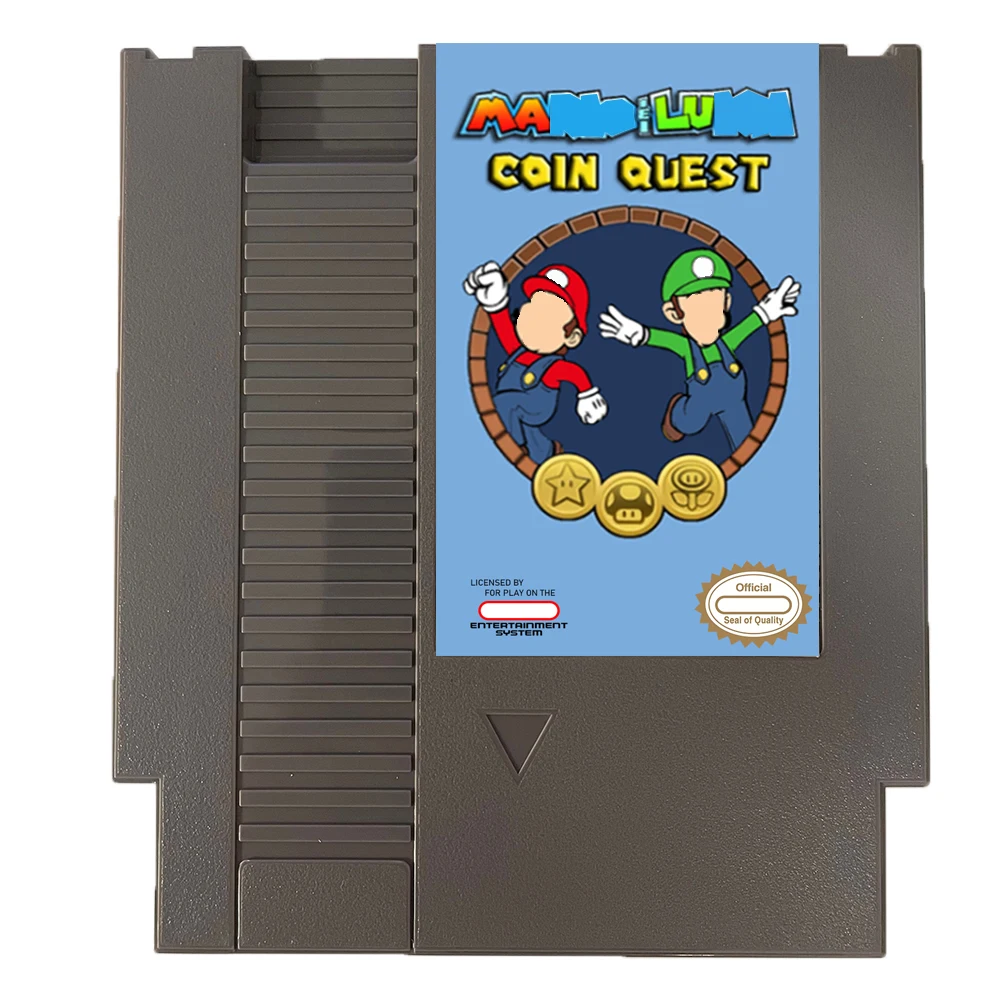 

Coin Quest Starring Ma & Lu NES Rom Hack — 8-битный 72 контакта игровой картридж PAl/NTSC для игровой консоли NES Classic — АНГЛИЙСКИЙ