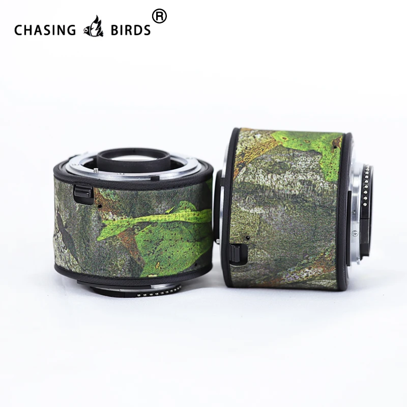 Chasing birds camouflage lens coat for NIKON AF-S teleconverter 1.4X 2.0X 1.7X waterproof and rainproof lens protective cover