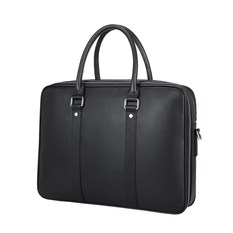 핸드백 정품 메신저 럭셔리 남성 가죽 노트북 가방 컴퓨터 대용량 최고급 소가죽 남성 비즈니스 서류 가방