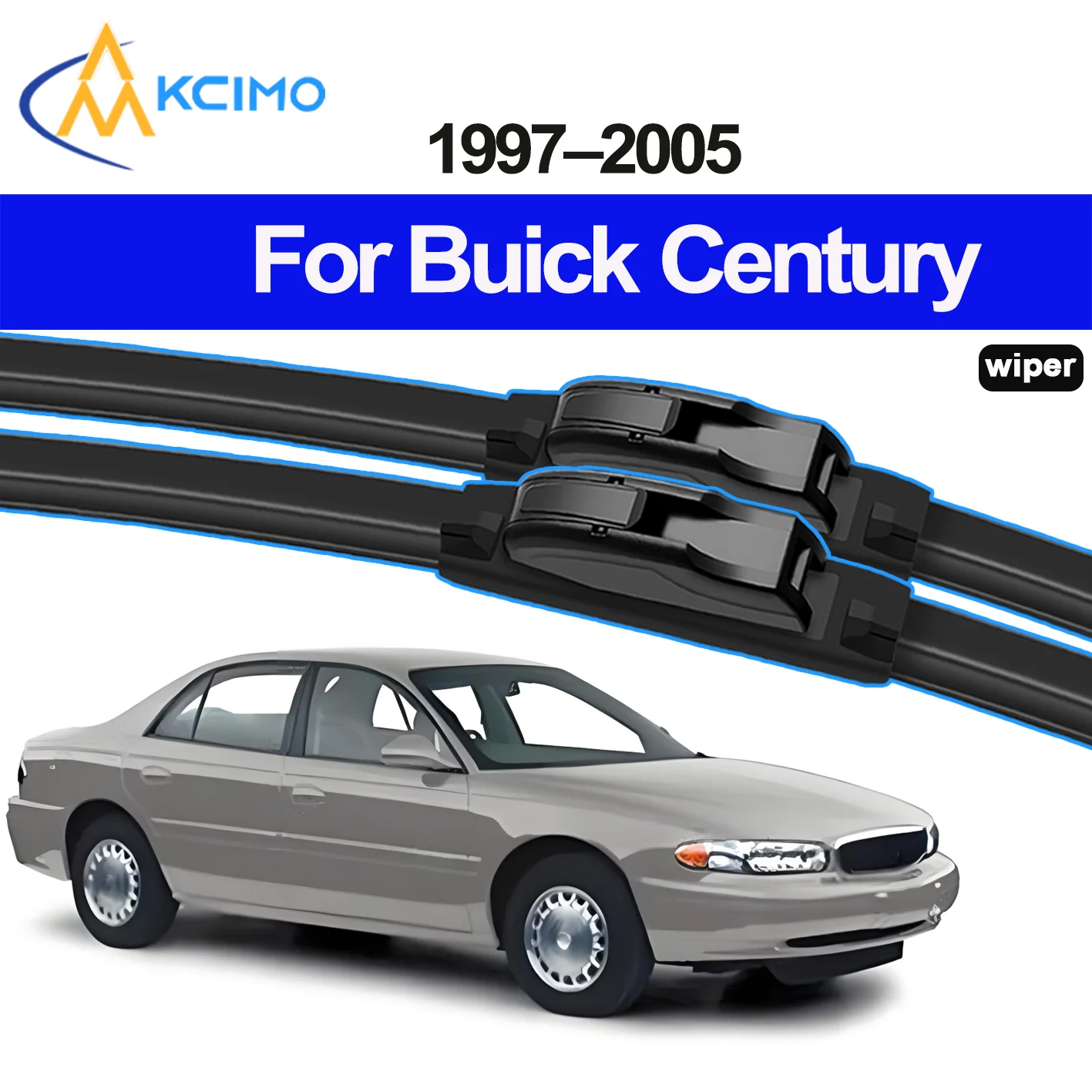 

KCIMO 2PCS New Front Windshield Wiper Blade for Buick Century 1997-2005 Front Windshield Auto Wipers Blade Accessories 2005 2004