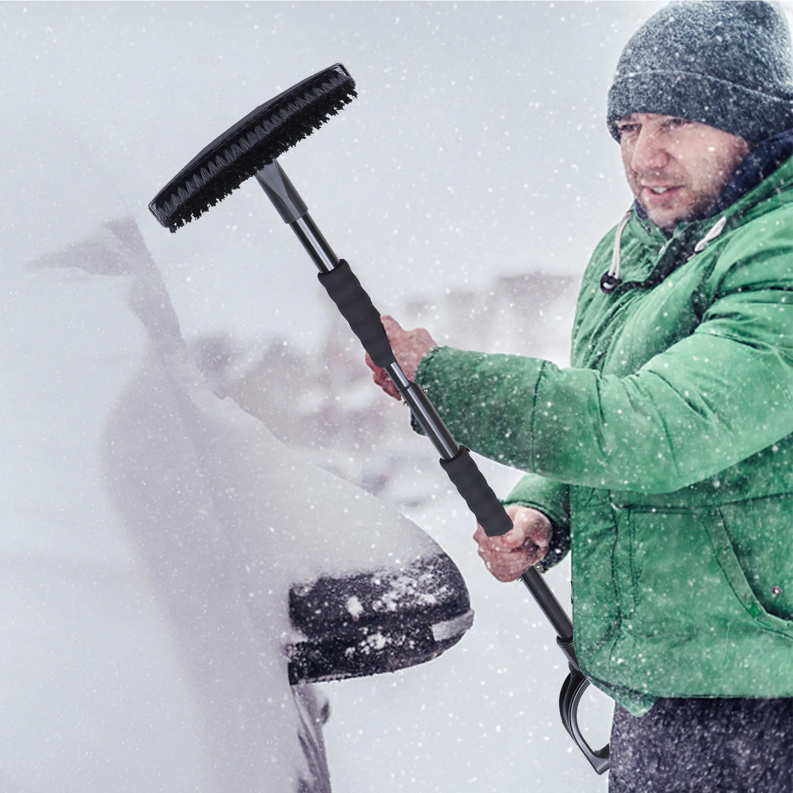 

1Set All in One Snow Removal Tools Kit Auto Car Snow Brush Ice Scraper Shovel for Windshield Hood Trunk Roof Winter Use