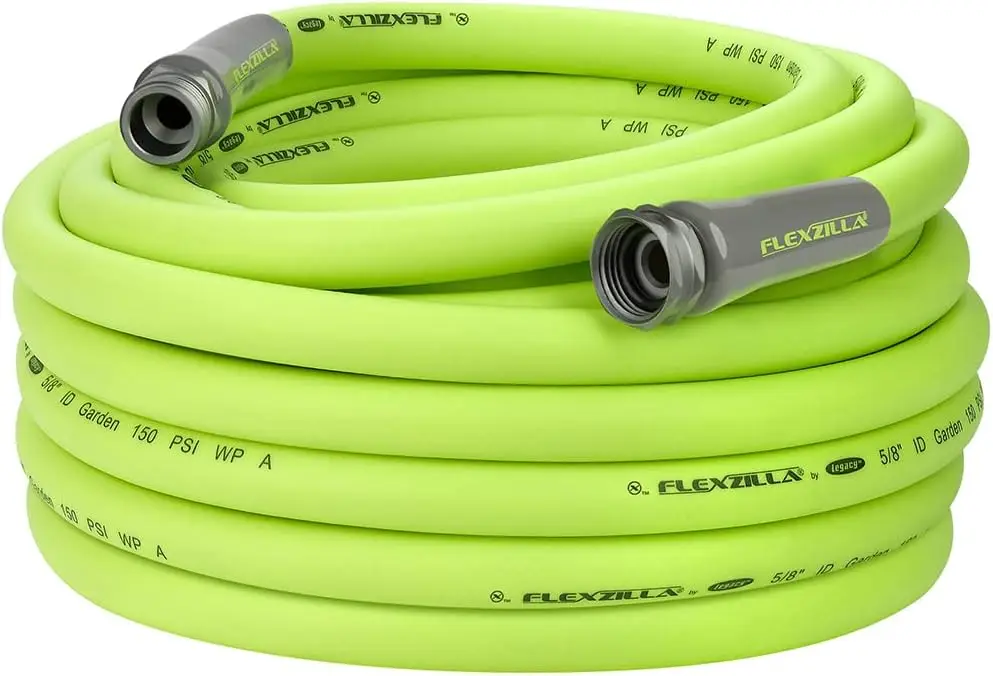 Garden Hose 5/8 in. x 75 ft, Heavy Duty, Lightweight, Drinking Water Safe, ZillaGreen - HFZG575YW-E