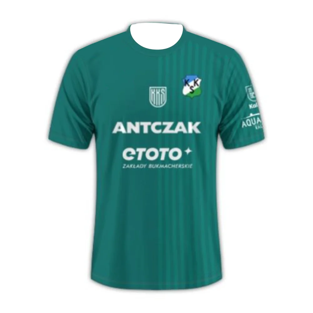 2026 KKS Kalisz Team Kurzarm-Basketballtrikot Polnische Liga Fan-Version Atmungsaktives Schnelltrocknendes Sport-T-Shirt für Herren