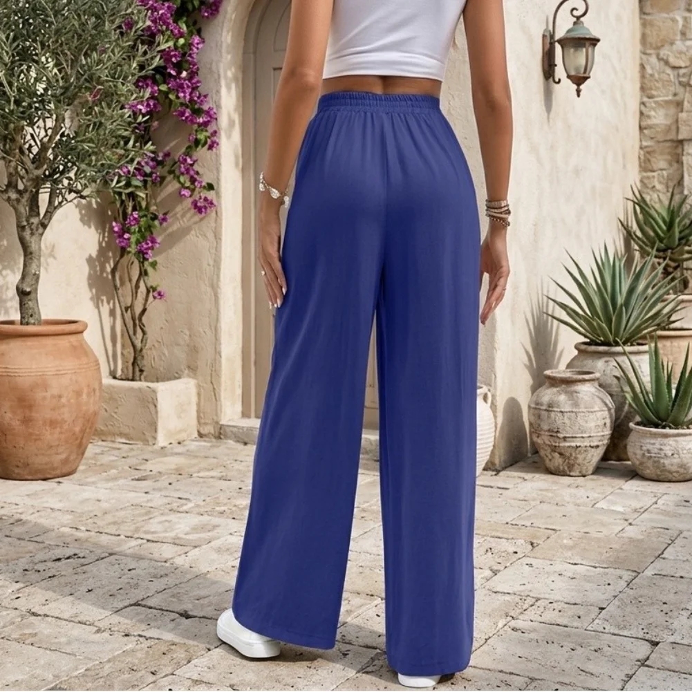 For Women's Polyester Straight Leg Sports Pants with Medium Elasticity and for front Pockets for Year-Round Active Lifestyle