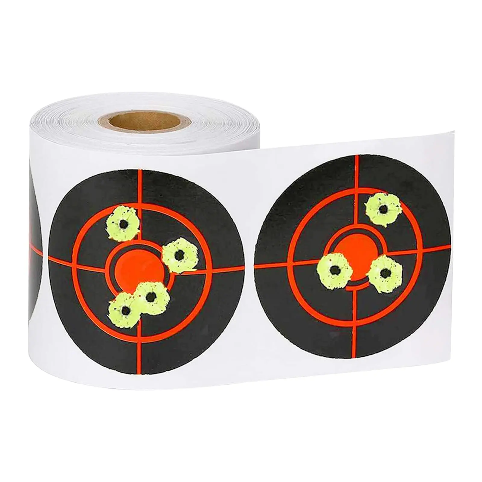 3 Inches Target Stickers Roll Reactive Shooting Paper Target Self Adhesive High Visibility Impact