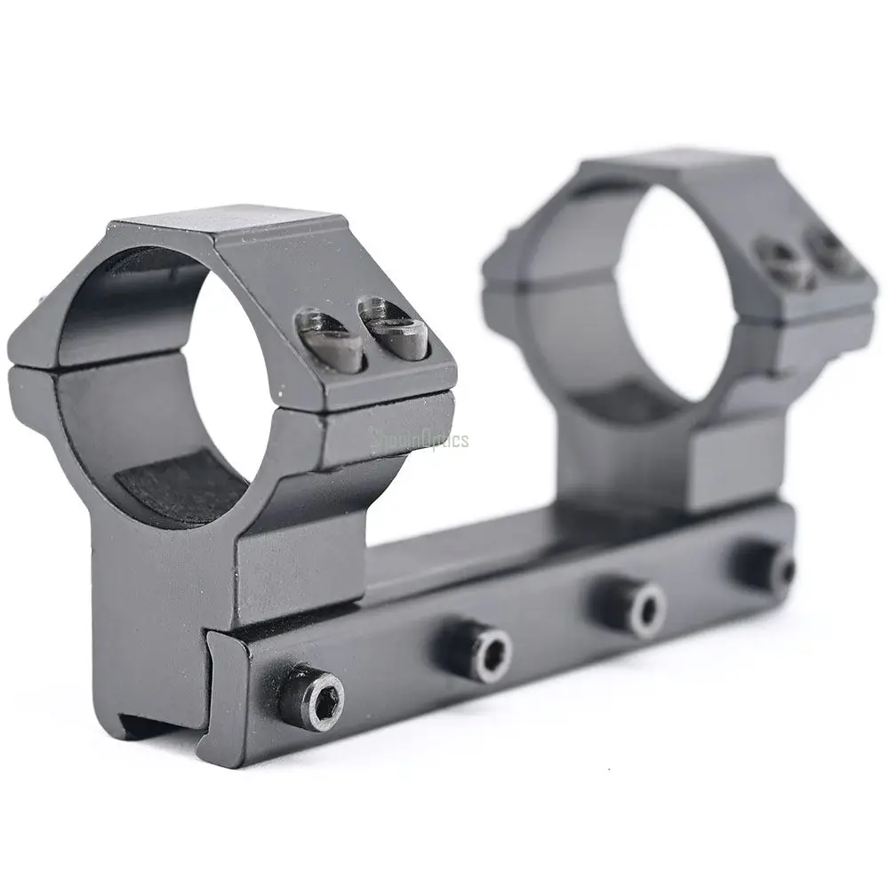 Shooin Scope Ring Mount With Dovetail 11mm Rail Mount Base For 1 Inch 30mm Tube Riflescope M5006M6488