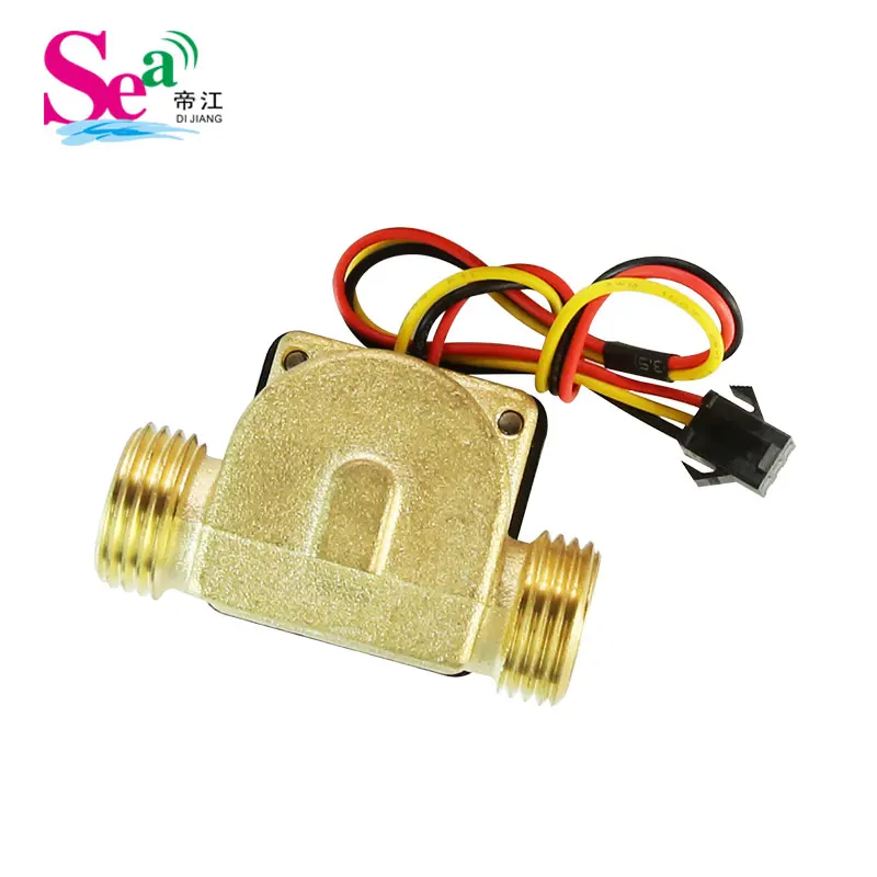 Two end outer wire B13 and one end inner wire B26 Water heater water flow sensor switch G1/2 4 sub interface Hall sensor B13