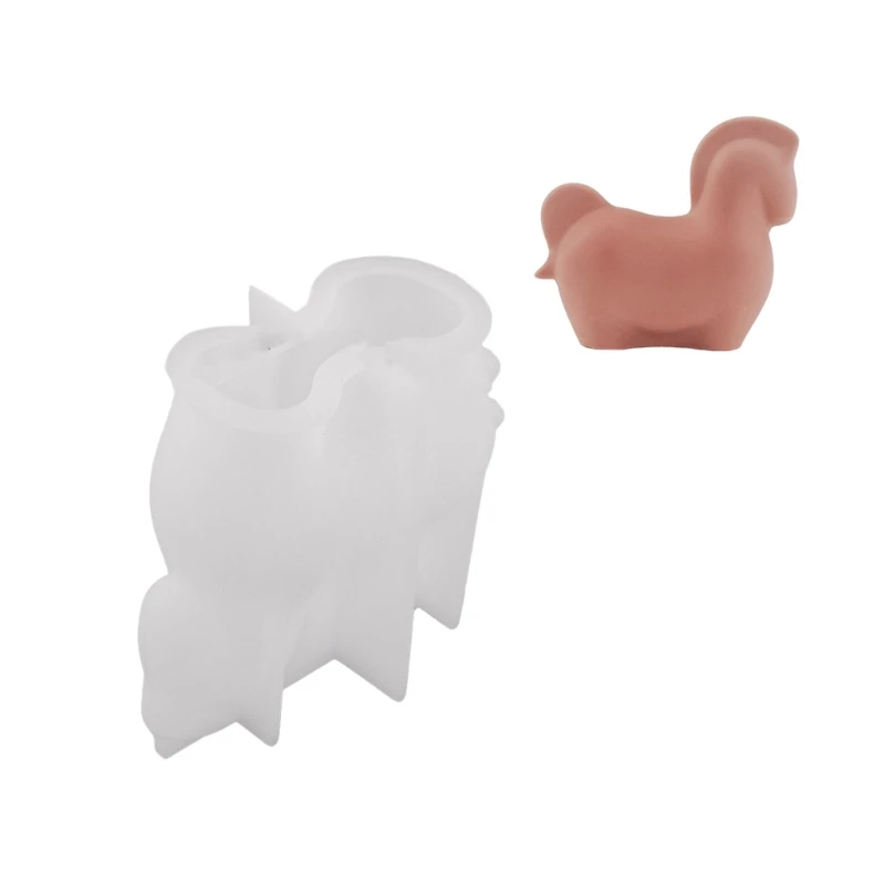 Silicone Cement Plaster Molds Little Horse Shape Figurine Moulds Suitable for Crafting Enthusiasts Hand-Making Craft Dropship