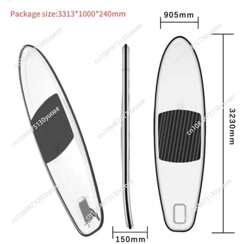 

Clear Surfing board Ocean board Transparent sea sport stand up water rowing