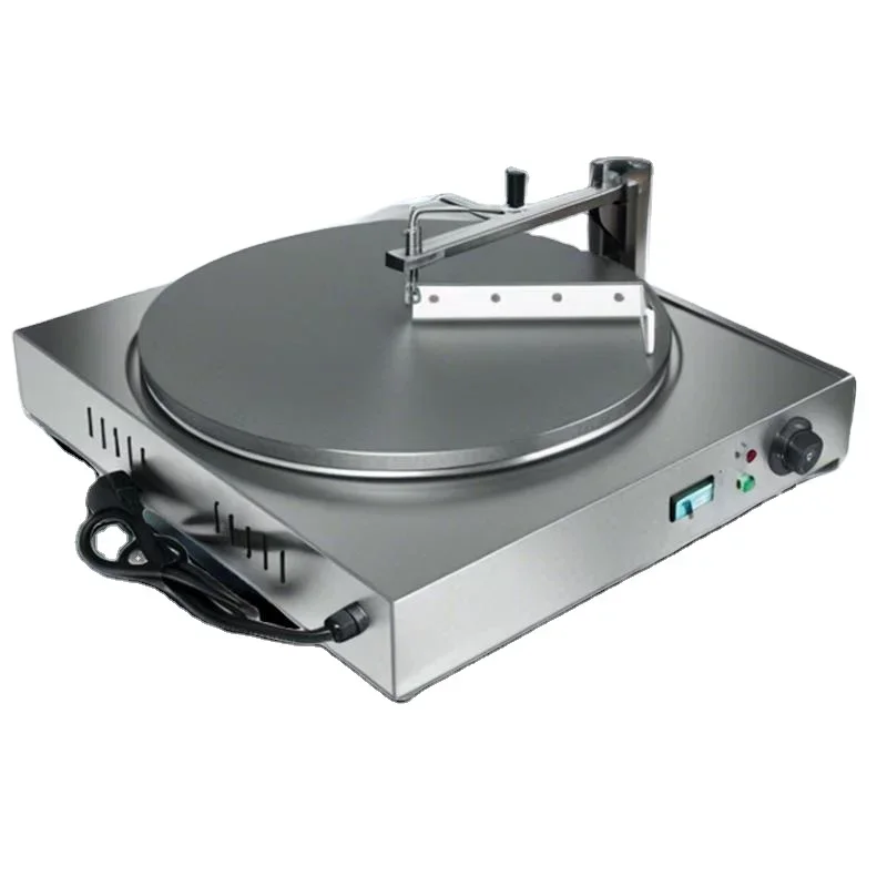 All-in-one semi-automatic pancake stand, novice-friendly crepe machine, snack hand-crank grill