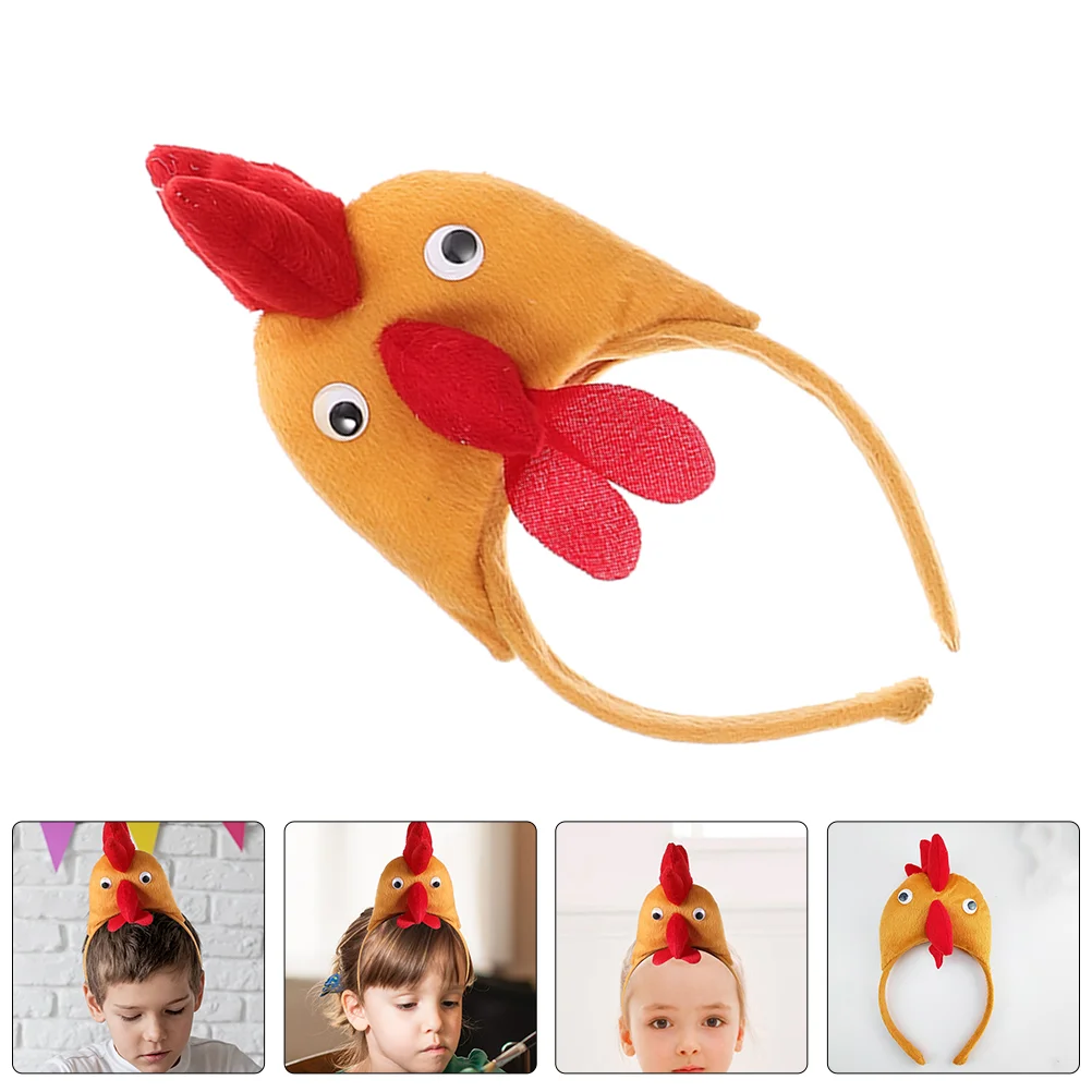 

Rooster Headband Hair Bands Headbands for Cosplay Makeup Festival Girls Unique Cartoon Easter