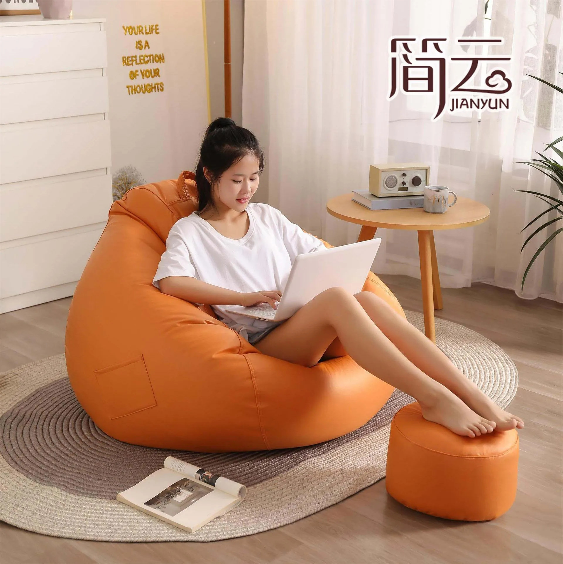 

K1 Drop lazy sofa bean bag, одинарный диван-татами для балкона и спальни