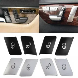 Car Door Lock Unlock Switch Button Cover For Mercedes For Benz C/E W204/W212 4Pcs Button Cover Trim  Interior Accessories