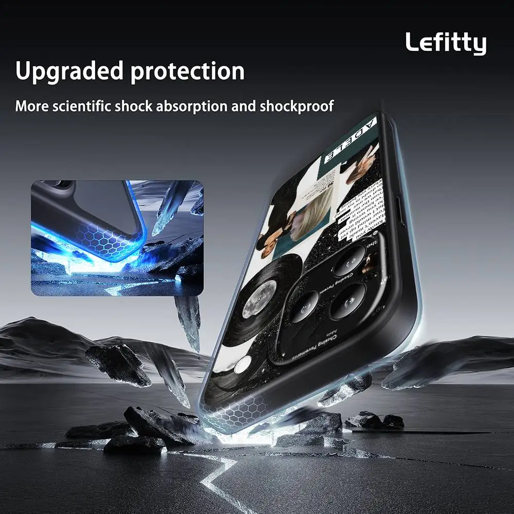 A-Adele Adkins coque de téléphone à la mode pour IPhone 17 16 15 14 13 12 11 Pro Max Plus Mini coque souple givrée noire Funda