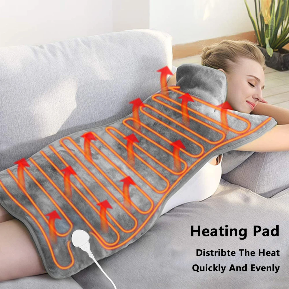 Electric Blanket Heating Pad Crystal Velvet Electric Heating Pad Temperature Adjustment Timed Body Warmer Relieve Pain EU UK US