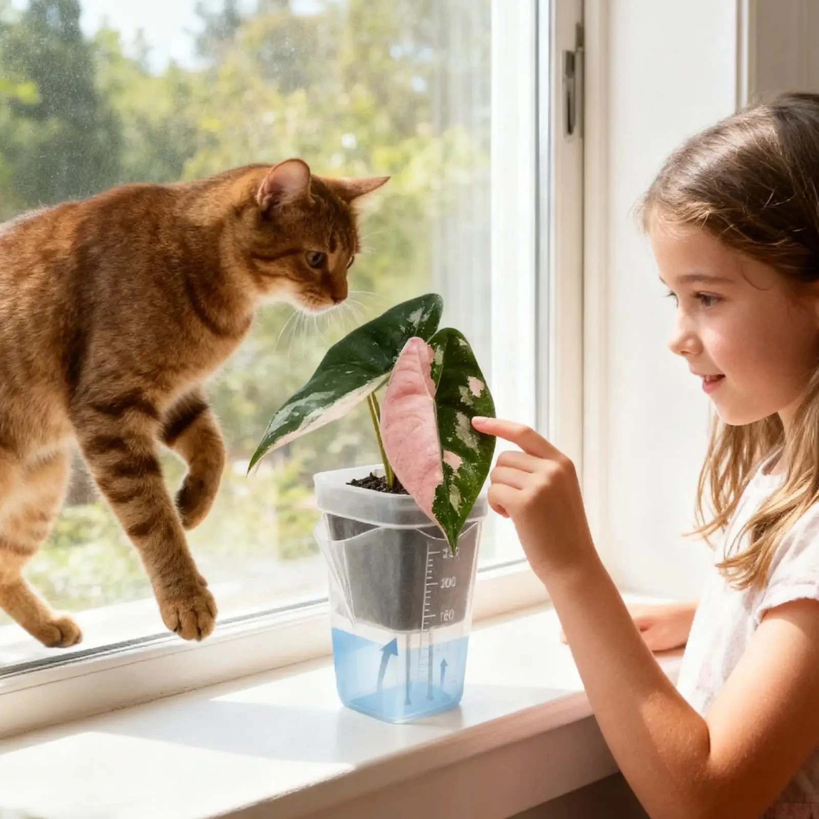 15 Stück Selbstbewässernde Pflanzentöpfe Mini-Setzlingstöpfe Blumentopf Durchsichtige Kunststoff-Pflanzgefäße Pflanzenvermehrungstopf mit Reservoir – Detail 5