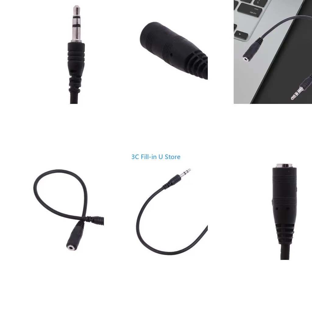 G8TA 3.5mm Male to 2.5mm Female Headphone for Head Conversion Cable 20cm/7