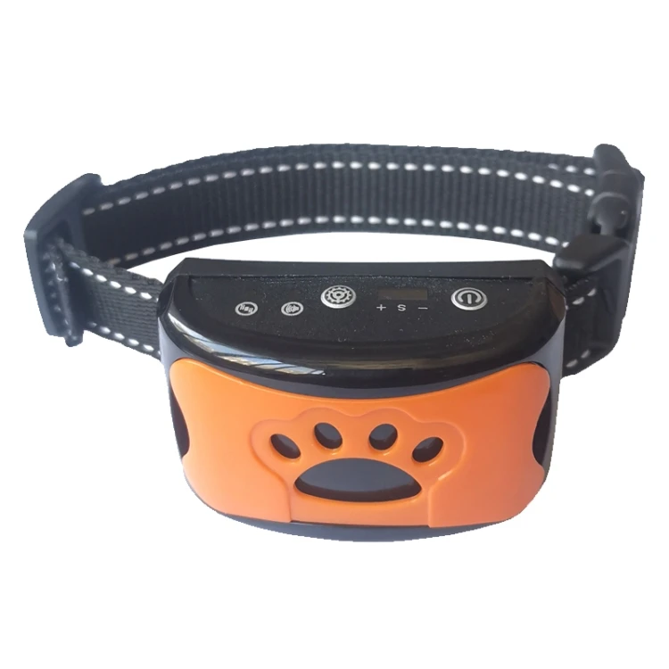 

High Quality Rechargeable Waterproof Intelligent Identification Automatic Lock Bark Stop(Orange)