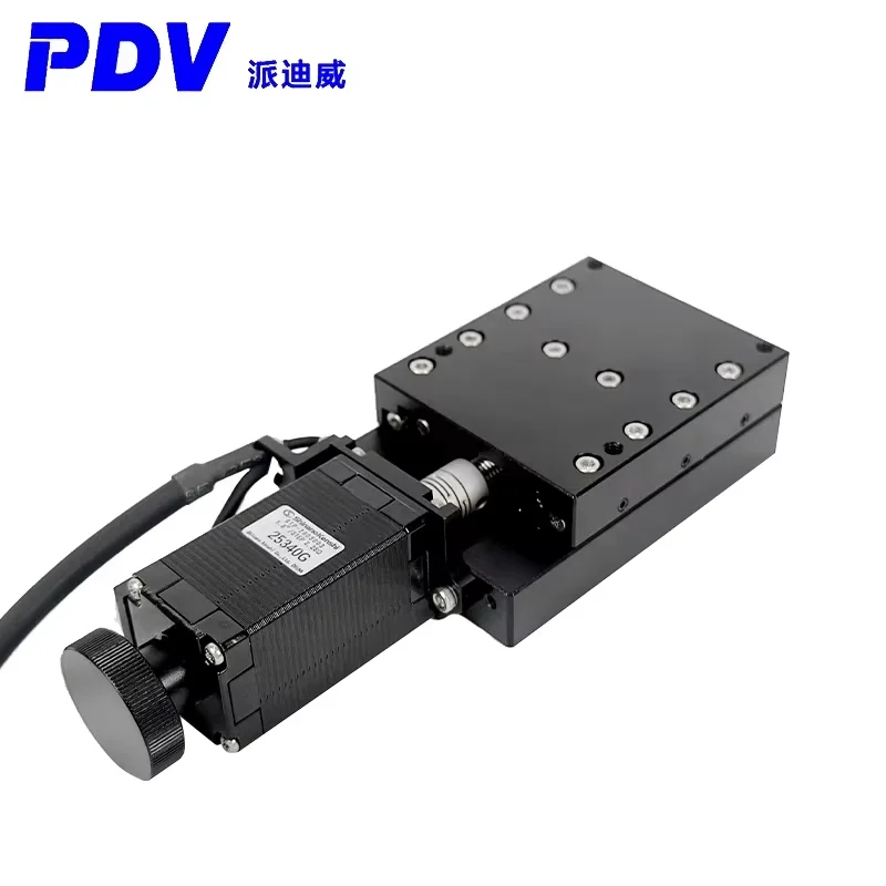 

Электрический прецизионный трансляционный столик по оси X 30H с ходом 30 мм и подвижной пластиной