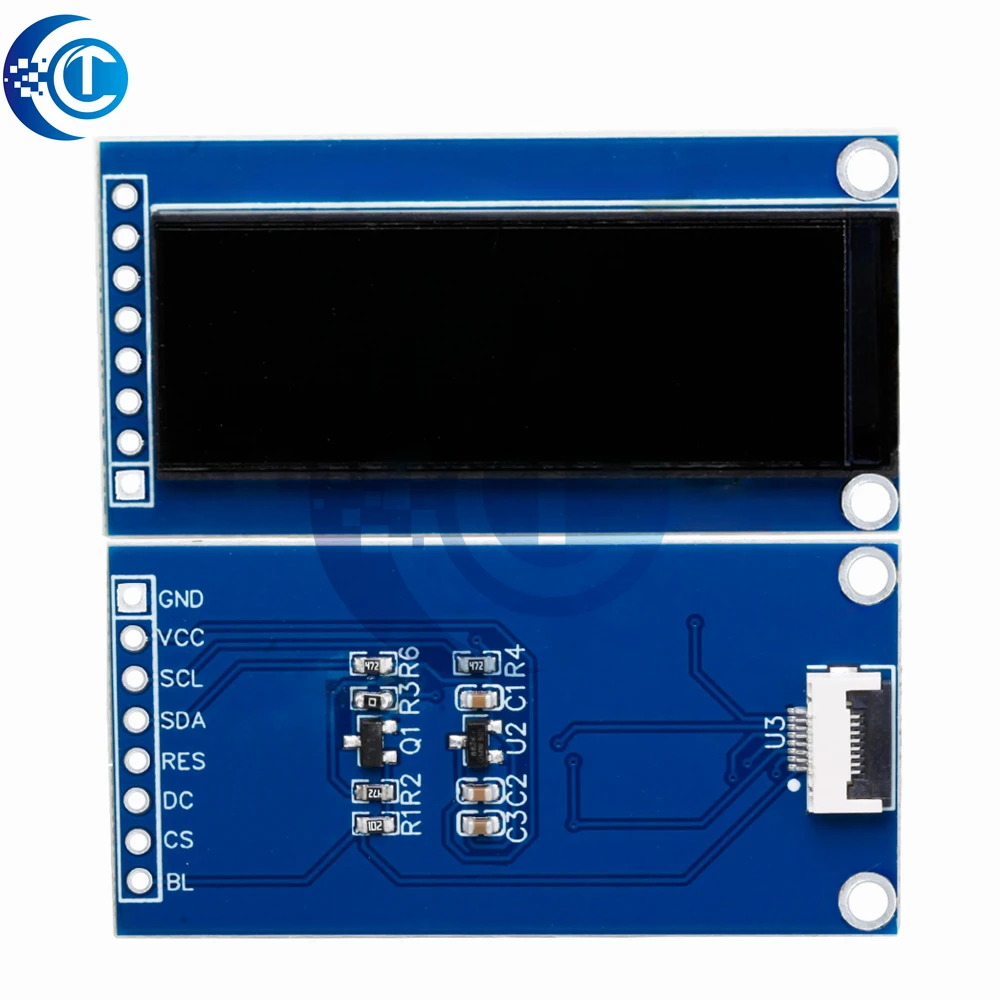 1.68 Inch Long Strip TFT Display (NV3007): 142×148 LCD Module – Full-View SPI Color Screen for Arduino