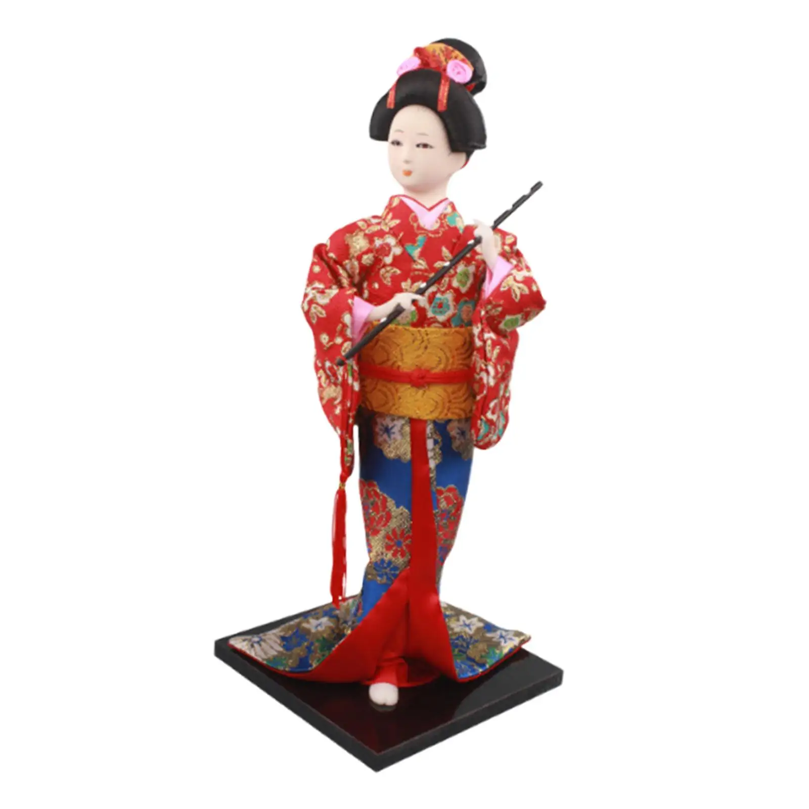 Japanese Geisha Girl Statue Traditional Sculpture Collectible Figurine Asian