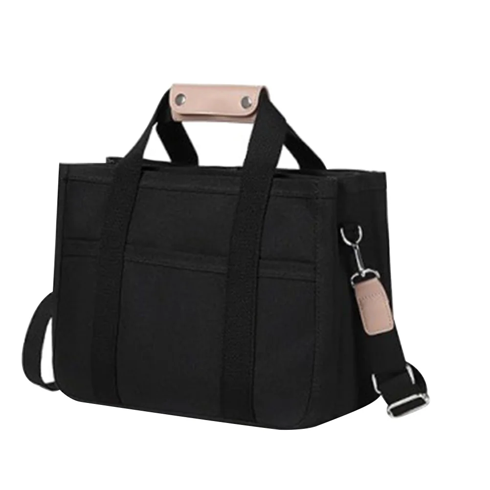 حقيبة يد قماشية للنساء حقيبة كتف ذات سعة كبيرة أنيقة ومتينة ومتعددة الاستخدامات على الشاطئ حقيبة كروس محمولة