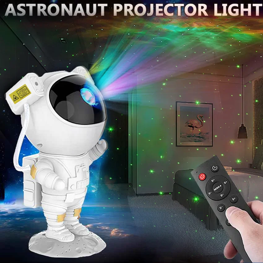 Astronaut Creative Projector Galaxy USB nightlight, LED Nebula ceiling, children adult bedroom decoration birthday holiday gifts