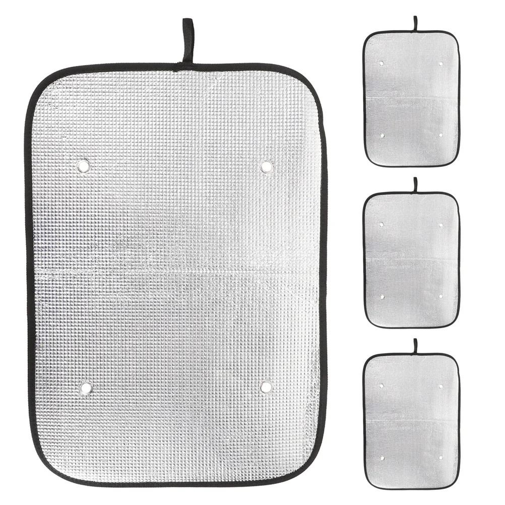 4 قطعة Rv الشمس الظل لباب نافذة تعتيم حماية رقيقة الألومنيوم احباط مظلة السيارات مقطورة اكسسوارات نافذة التخييم تغطي #1