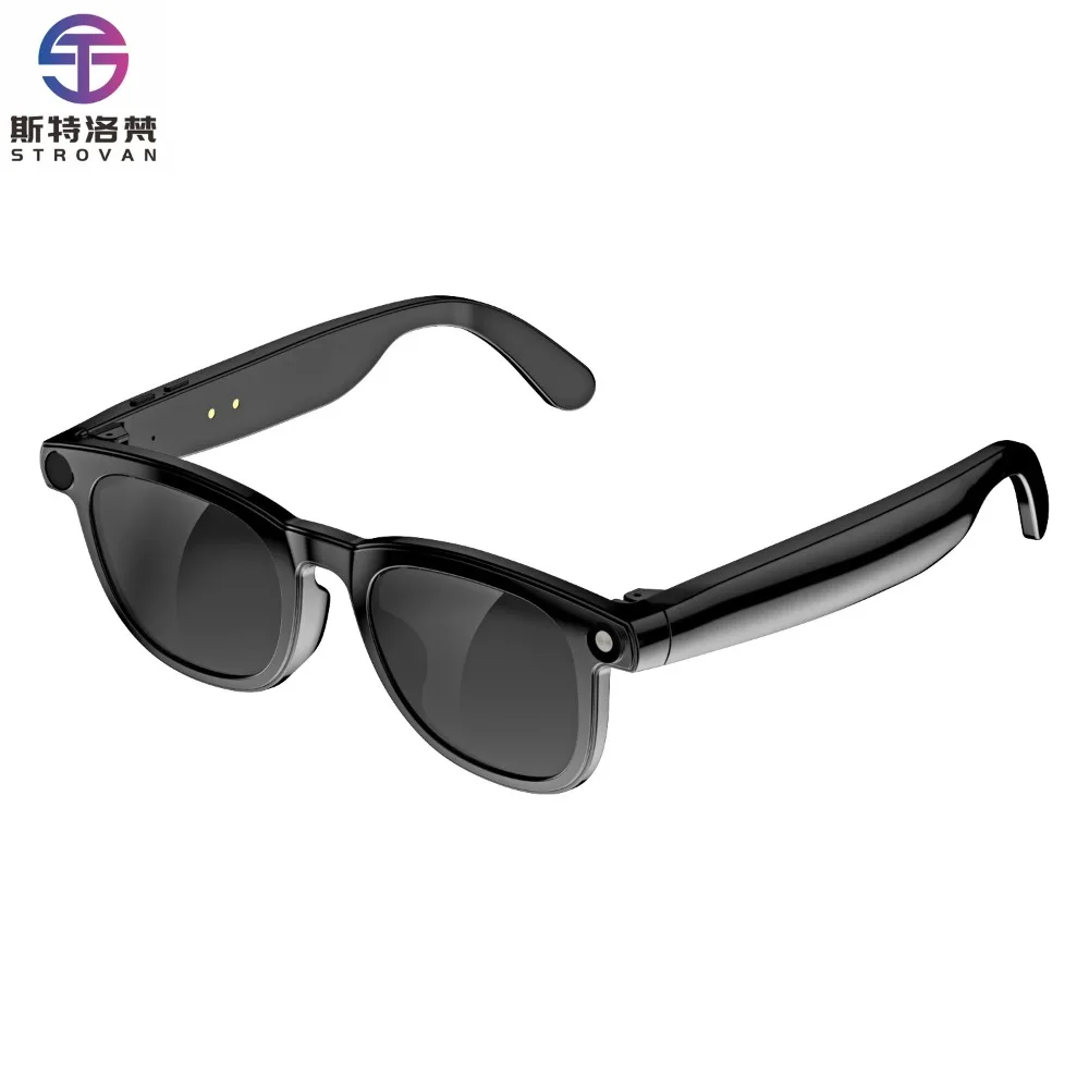 8MP Smart Glasses Audio AI Translator and Video Recording Function Wearable Headset WIFI Connectivity Sunglasses
