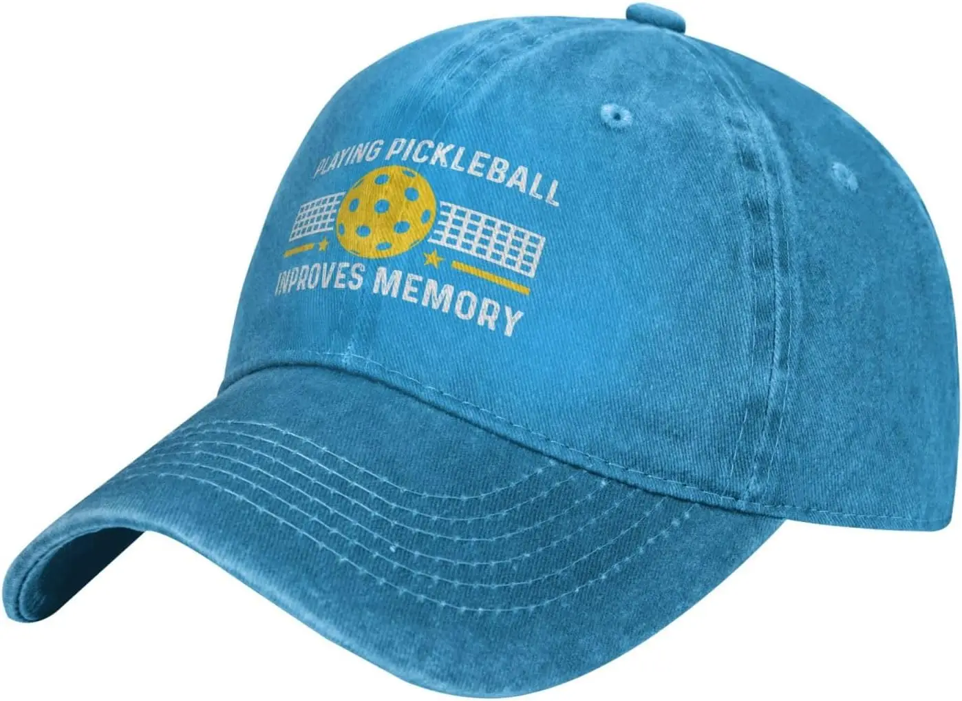 Playing Pickleball Inproves Memory Hat Men Baseball Caps Adjustable Cap