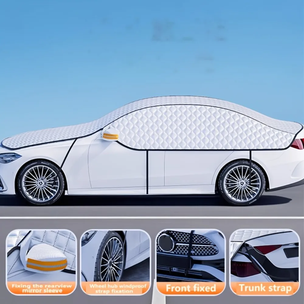 Heavy Duty Oxford SUV Cover – All-Weather Snow/Hail/Rain/Dust Proof, Windproof Outdoor Storage Guard for Truck.