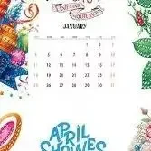 Calendario per pittura con diamanti 2026 Calendario mensile Diversi modelli su ogni pagina Kit per pittura con diamanti fai-da-te Ornamento da tavolo