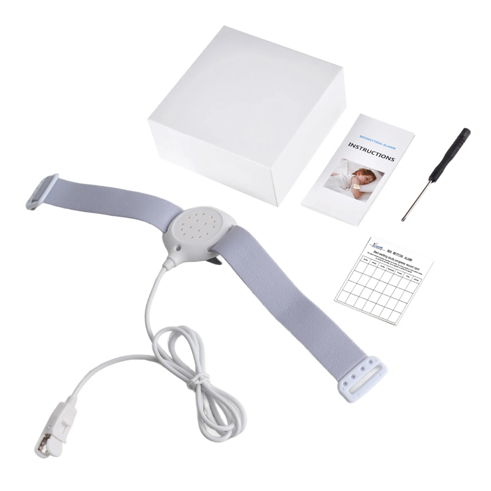 

Bedwetting Alarm Enuresis Alarm with Loud Sound Bright Lights and Strong Vibration Child Potty Training Bedwetting Alarm