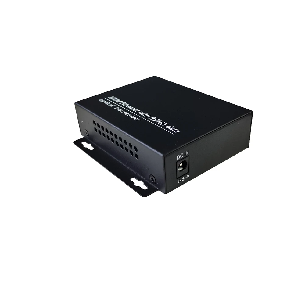 Convertidor de medios Ethernet sobre fibra de 100Mbps de datos 485 dúplex completo de 1 canal, FC/UPC 20KM 12V