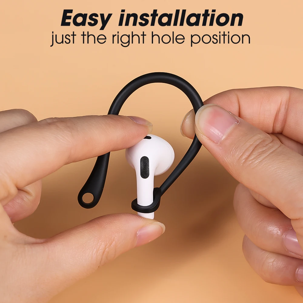 Sports Silicone Ear Hooks for Apple AirPods 3 4 Headset Hook Holder Anti-fall Bluetooth Earphone Protector for Apple AirPods Pro