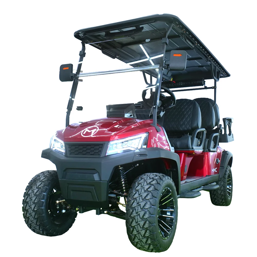 2024 New Lifted High Performance Customized Electric Golf Pull Buggy 4+2 6 Seat Electric Golf Cart Off Road Golf Cart