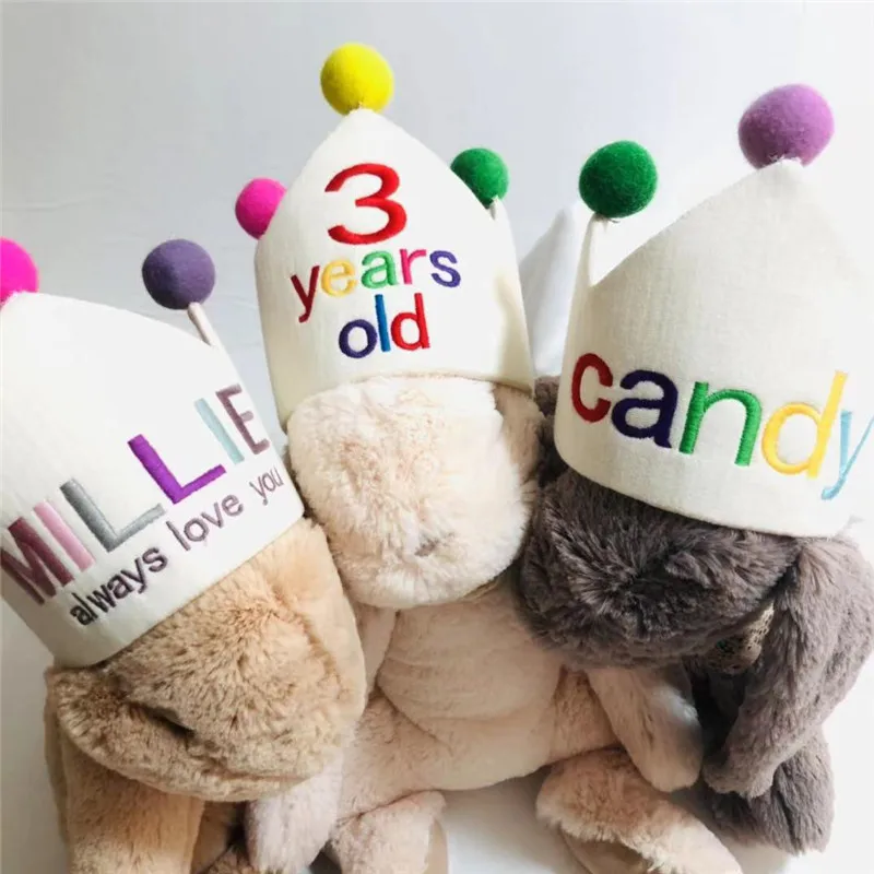 Kids Birthday Hats Cute 1 Year Old 2 Years Old 3 Years Old Party Supplies Boys Girls Baby Birthday Decorations