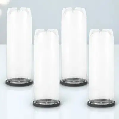 4 قطعة أنبوب التنس المحمولة حاوية كروية شفافة حامل كرات البلاستيكية للتنس البيسبول كرات رياضية صغيرة التخزين المنظم #6